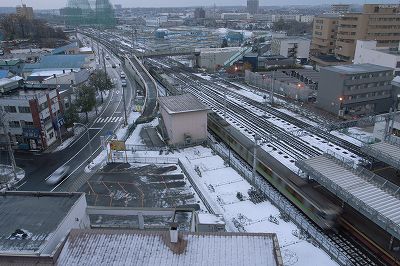 札幌の暗い朝